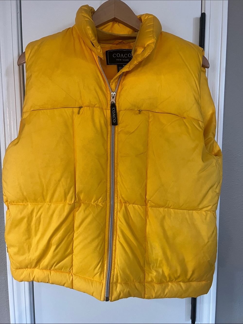 Coaco Down Yellow Quilted Puffer Vest
